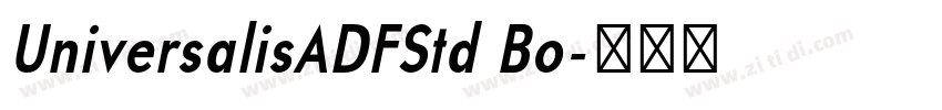 UniversalisADFStd Bo字体转换